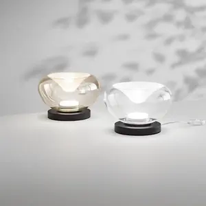Comparateur de prix : Fabas Luce Lampe de table LED Brena, claire, verre, CCT, à intensité v...