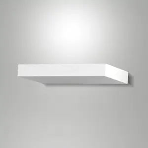 Comparateur de prix : Fabas Luce Applique murale LED Guia, blanche, métal, 24 cm de large
