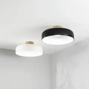 Comparateur de prix : Fabas Luce Plafonnier LED Lunar, noir, verre, Ø 42 cm, CCT, à intensit...