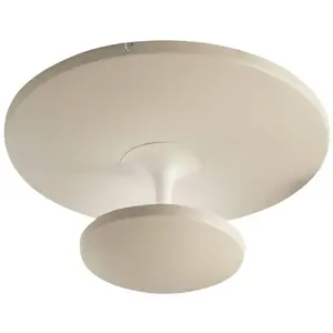 Fabas Luce Plafonnier LED Conrad, couleur sable, Ø 50 cm, métal, à int... pas cher
