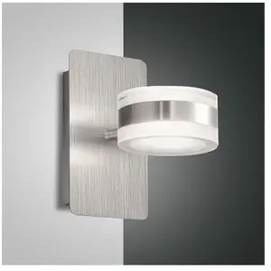 Comparateur de prix : Fabas Luce Applique murale LED Dunk, aluminium, à 2 lampes, 3.000 K, métal