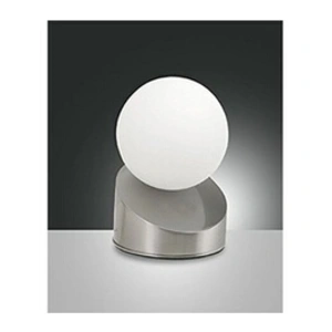 Fabas Luce Belle lampe à poser LED Gravity, nickel pas cher