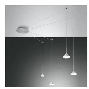 Comparateur de prix : FABAS LUCE Isabella Suspension à LED, 4 ampoules, 3410-49-212,
