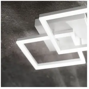 Comparateur de prix : Plafonnier led moderne bard 39W Blanc 3394-22-102 Fabas Luce