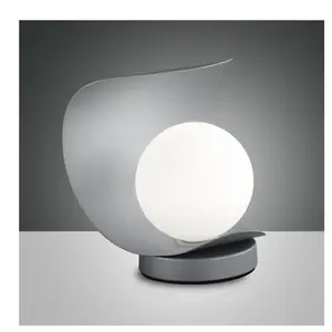 FABAS LUCE Lampe de table moderne à led avec abat-jour en verre sphérique adria-t - silver pas cher