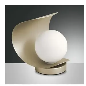 FABAS LUCE Lampe de table moderne à led avec abat-jour en verre sphérique adria-t - or pas cher
