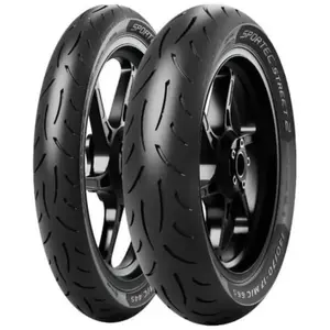 Pneu sportif routier diagonal Metzeler Sportec Street 2 110/70 D17 54S pas cher