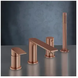 Mariner Arya Robinetterie bain/douche 4 trous sur rebord de baignoire,...