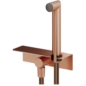 Mariner Kit de douche avec raccord mural coudé, tablette et support douchette intégré, WLS3002-RS,Vendu parreuter