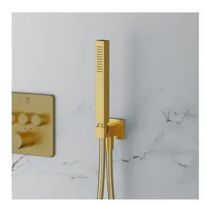 Mariner Kit de douche métallique avec raccord mural coudé et support de douchette, WLS3100-OB,Vendu parreuter