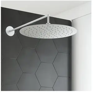 Mariner Douche de tête en acier inoxydable, ultra plate et ronde, WLS3... pas cher