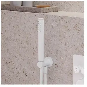 Mariner Kit de douche métallique avec raccord mural coudé et support d... pas cher