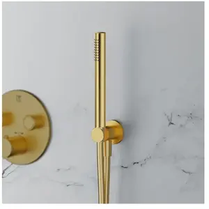 Mariner Kit de douche métallique avec raccord mural coudé et support de douchette, WLS3000-OB,Vendu parreuter