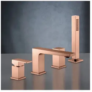 Mariner Quadra Robinetterie bain/douche 4 trous sur rebord de baignoir...