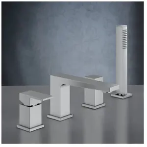 Mariner Quadra Robinetterie bain/douche 4 trous sur rebord de baignoir...