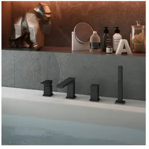 Mariner Quadra Robinetterie bain/douche 4 trous sur rebord de baignoir...