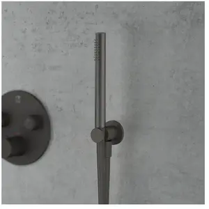 Mariner Kit de douche métallique avec raccord mural coudé et support d... pas cher