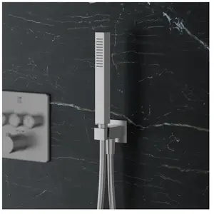 Mariner Kit de douche métallique avec raccord mural coudé et support d... pas cher