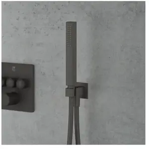 Mariner Kit de douche métallique avec raccord mural coudé et support d... pas cher