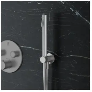 Mariner Kit de douche métallique avec raccord mural coudé et support de douchette, WLS3000-CS,Vendu parreuter