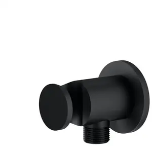 Mariner Raccord mural coudé avec support de douchette rond, WLS0300-NO... pas cher