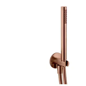 Mariner Lamborghini Spectra Set de douche en acier inoxydable avec raccord mural coudé et support de douchette intégré, WLS3030-PRSTL,