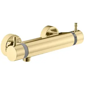 Mariner Robinet thermostatique de douche en applique rond, TER1001-OR, pas cher