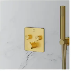 Mariner Eden edge Mitigeur thermostatique pour 2 sorties, carré, EDE2902-OB, pas cher