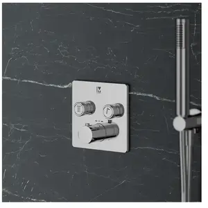 Mariner Eden edge Mitigeur thermostatique pour 2 sorties, carré, EDE29... pas cher