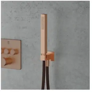 Mariner Kit de douche métallique avec raccord mural coudé et support de douchette, WLS3100-RS, pas cher
