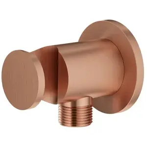 Mariner Raccord mural coudé avec support de douchette rond, WLS0300-RS, pas cher