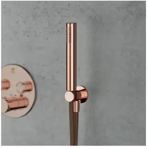 Mariner Kit de douche métallique avec raccord mural coudé et support de douchette, WLS3000-RG,Vendu parreuter