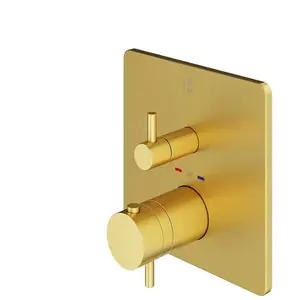 Mariner Eden coaxial square Mitigeur thermostatique pour 2 sorties, ca... pas cher