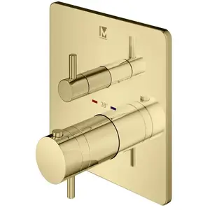 Mariner Eden coaxial square Mitigeur thermostatique pour 2 sorties, ca... pas cher