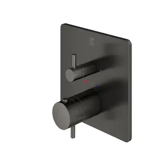Mariner Eden coaxial square Mitigeur thermostatique pour 2 sorties, ca... pas cher
