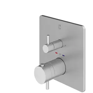 Mariner Eden coaxial square Mitigeur thermostatique pour 2 sorties, ca... pas cher