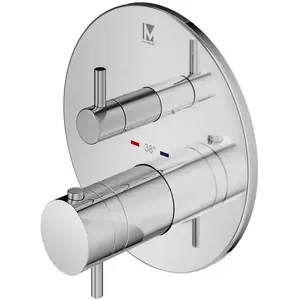 Mariner Eden coaxial round Mitigeur thermostatique pour 2 sorties, ron... pas cher