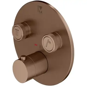 Mariner Eden round Mitigeur thermostatique pour 2 sorties, rond, EDE1902-PRS, pas cher