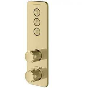 Mariner Oasy Mitigeur thermostatique pour 3 sorties, installation à la verticale, OASV1903-OR, pas cher