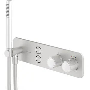Mariner Oasy Mitigeur thermostatique pour 2 sorties, avec set de douche, OAS1902-BO, pas cher