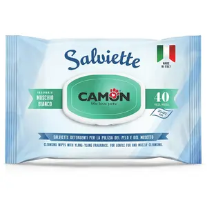 Camon lingettes humides soin du pelage chien & chat 40 pcs muscVendu parzooplus