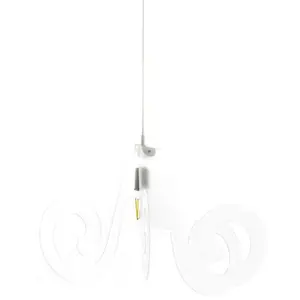 EMPORIUM lampe à suspension RICCIOLO (Blanc Satin - Méthacrylate) pas cher