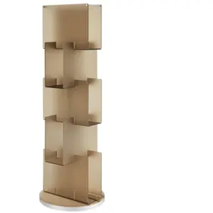 EMPORIUM bibliothèque verticale avec base pivotante BABELE (Satin marr... pas cher