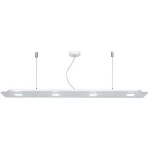 Emporium Lampe À Suspension Avec 4 Lumières Domino Cl580 (Blanc - Méth...