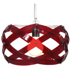 Lustre NUCLEA moyenne Emporium rouge pas cher