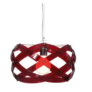 Emporium méthacrylate de lustre Nuclea - Rouge, petit pas cher