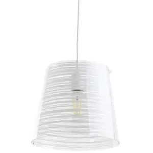 Lampe suspendue Pixi polycarbonate Emporium - Blanc, petit pas cher