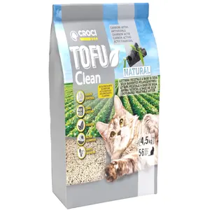 4,5 kg Litière Croci Tofu Clean Active pour chatVendu parzooplus