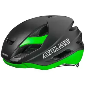 SALICE Noir-Vert, Casque Bike TG. 56-62 unisexe adulte pas cher