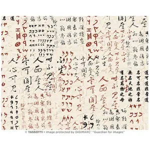 Papier Italien 50 x 70 cm 85 g/m² Écritures orientalesVendu parscrapmalin